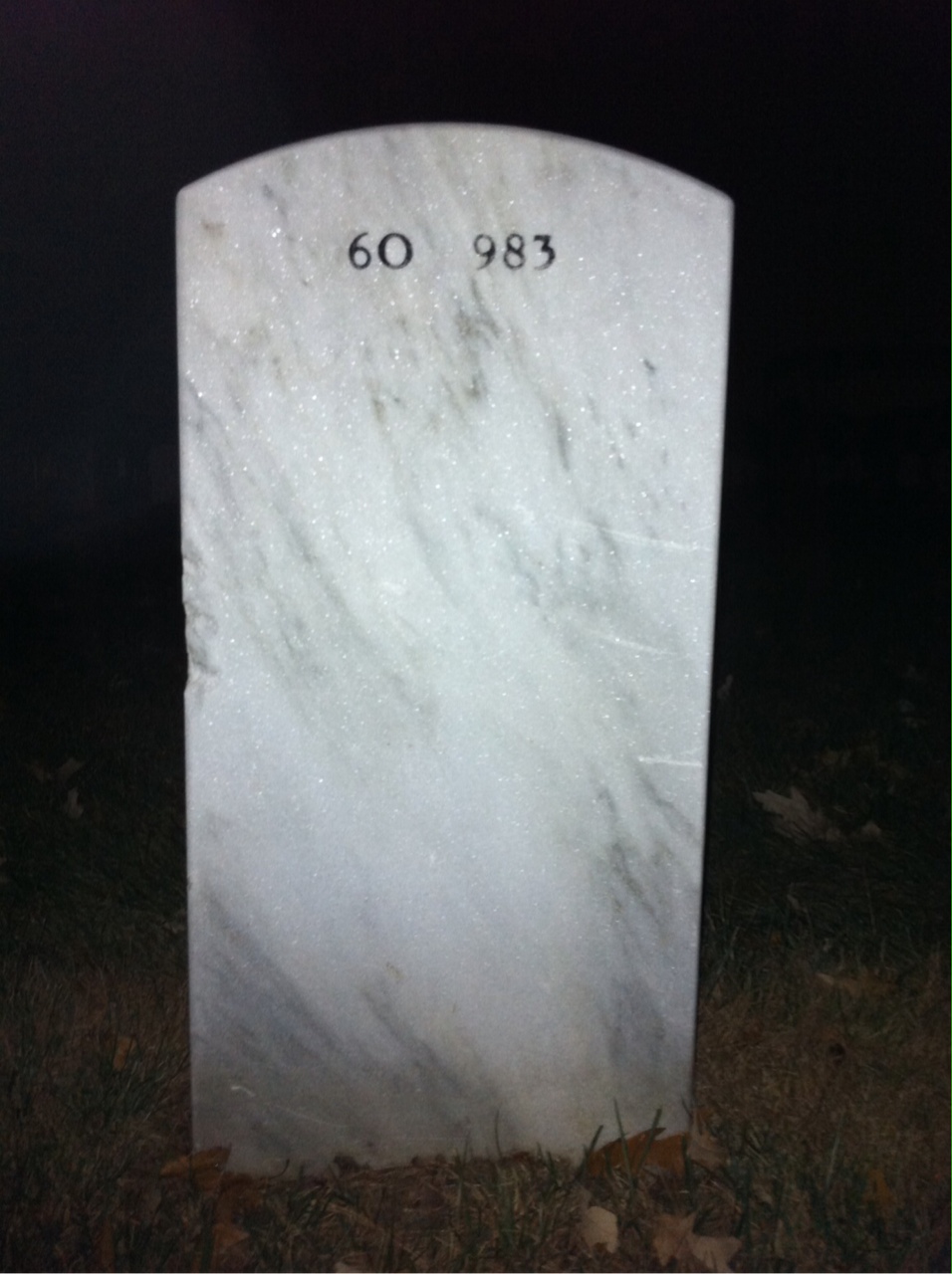 Back of headstone — Richard Wasinger