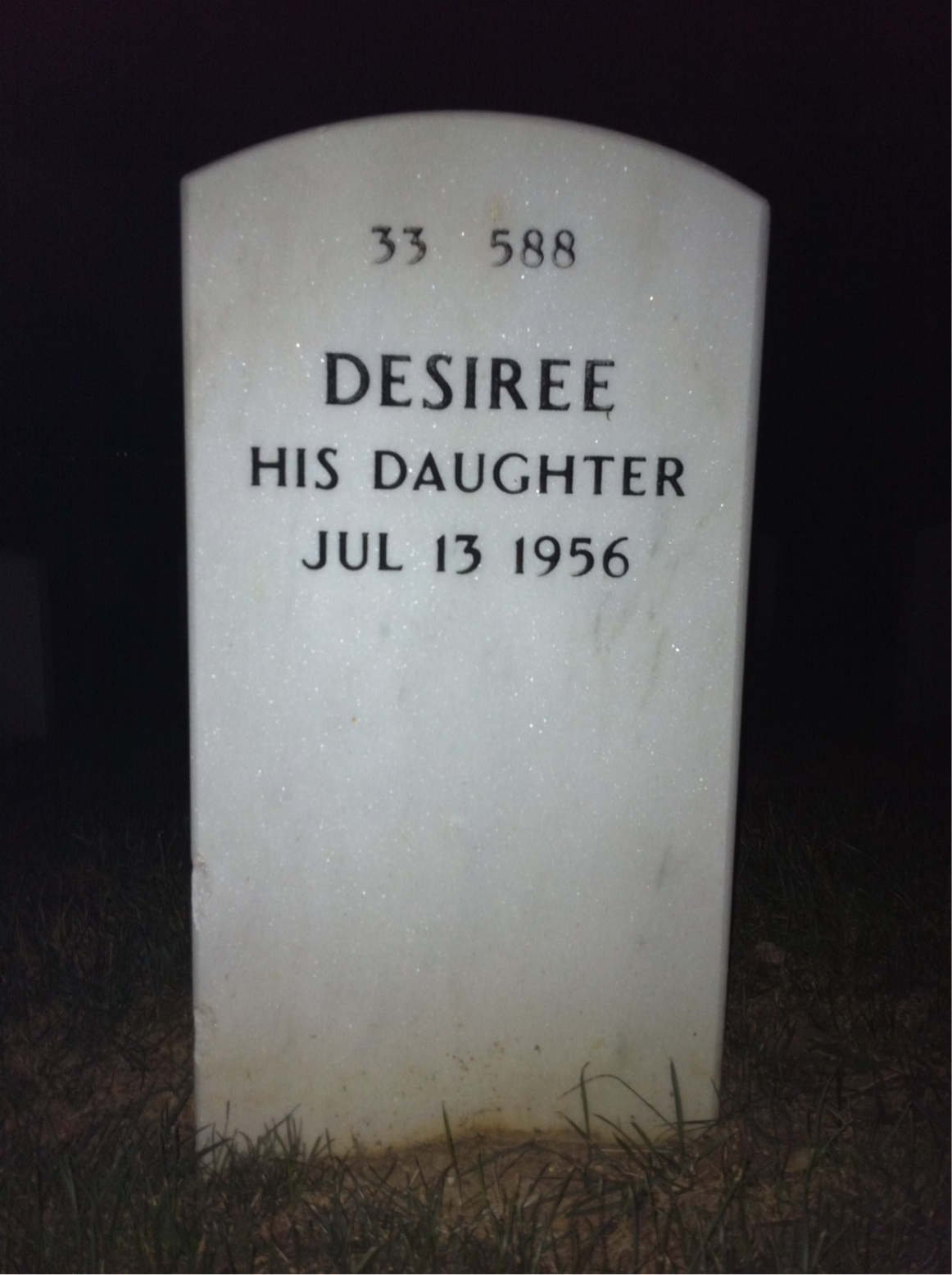 Back of headstone — Robert Jeske