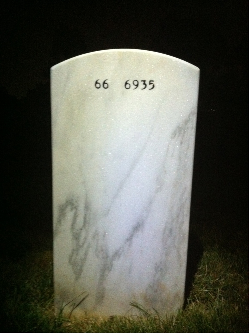 Back of headstone — George Kerstetter