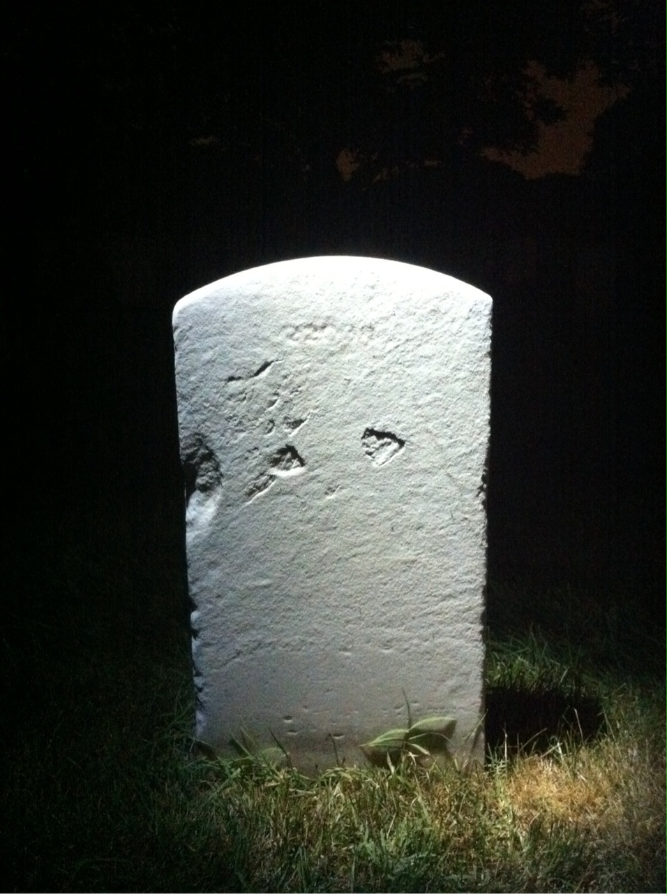 Back of headstone — William Anderson