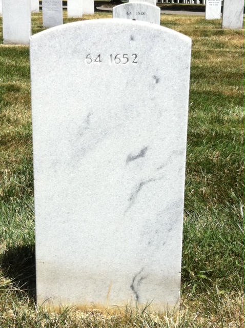 Back of headstone — William Wallace Wiele