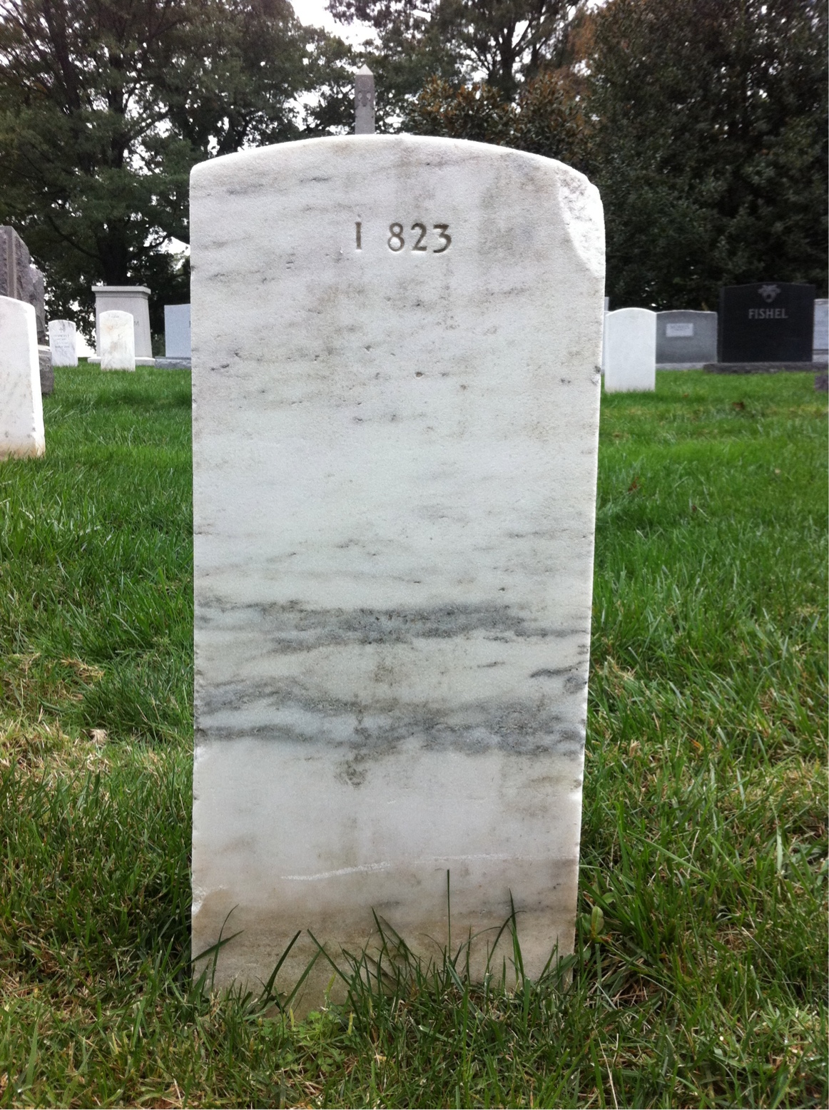 Back of headstone — W Moberley