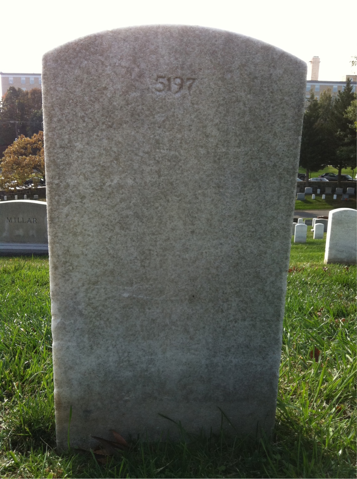 Back of headstone — William Murphy