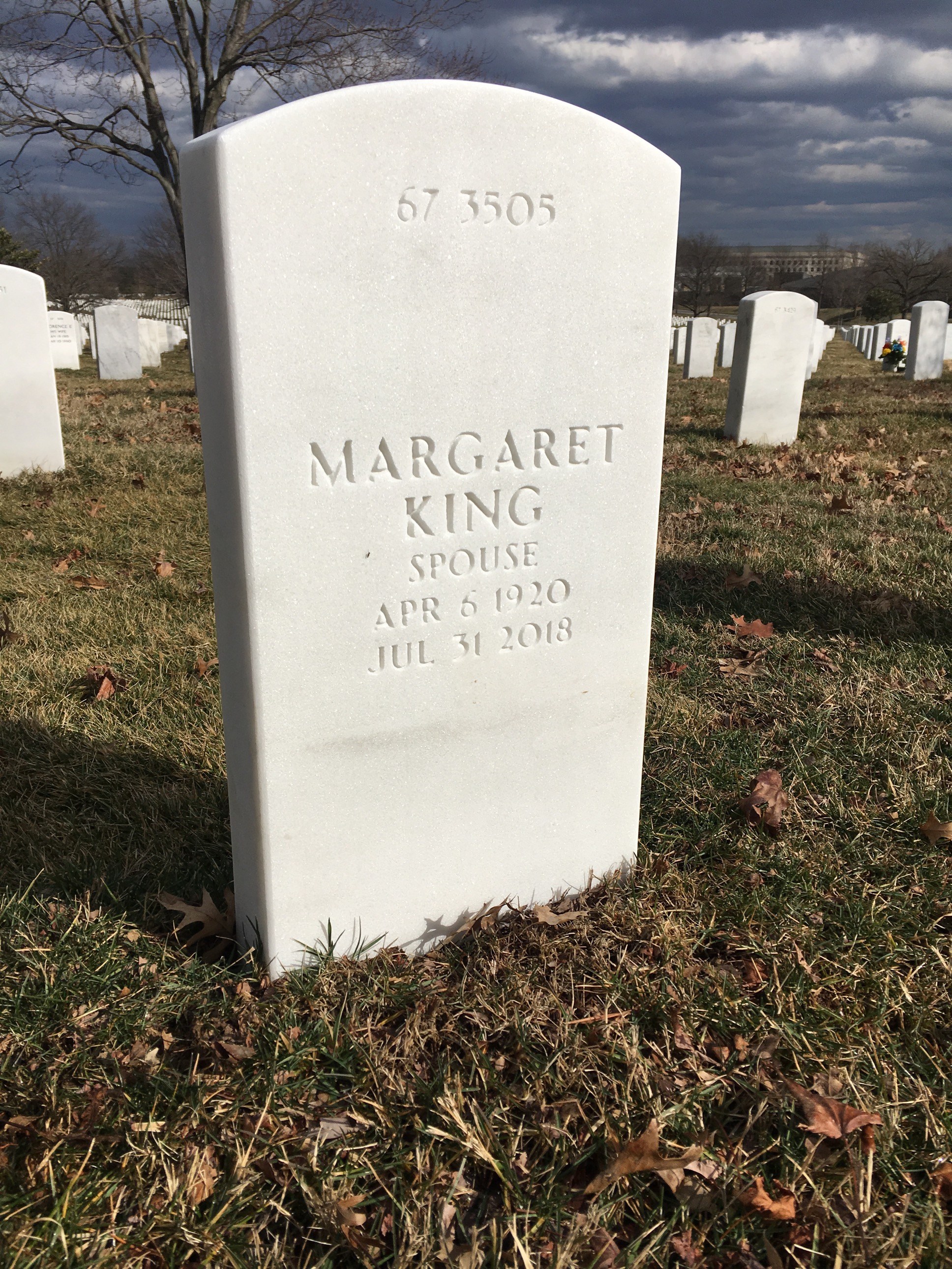 Back of headstone — Alfred Alley