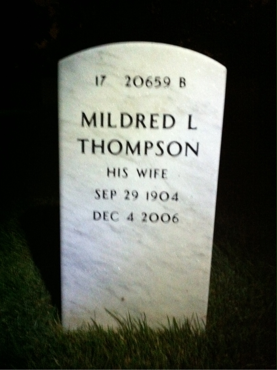 Back of headstone — Richard Conklin