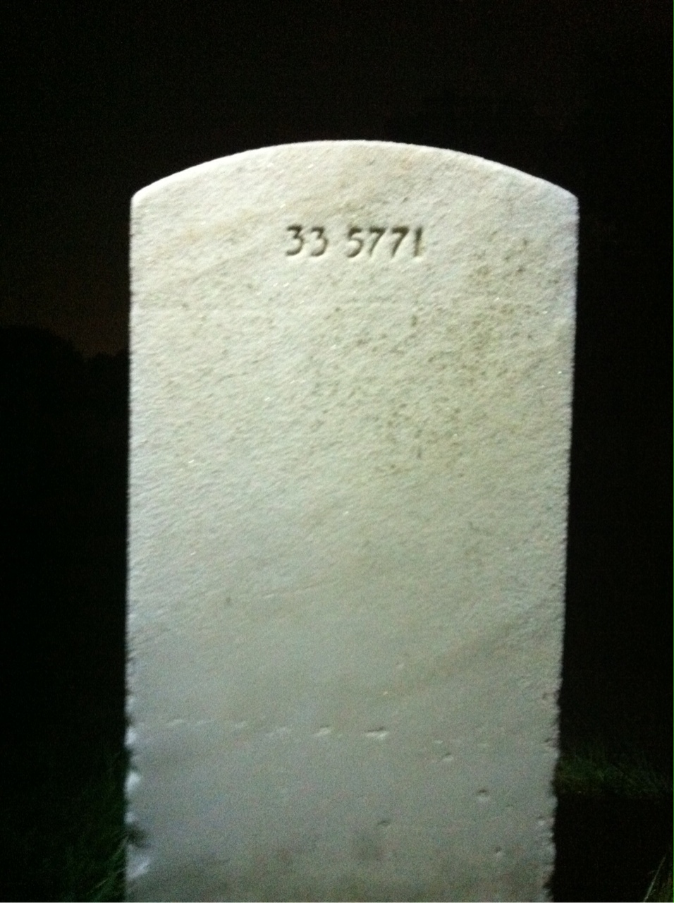 Back of headstone — William Morris