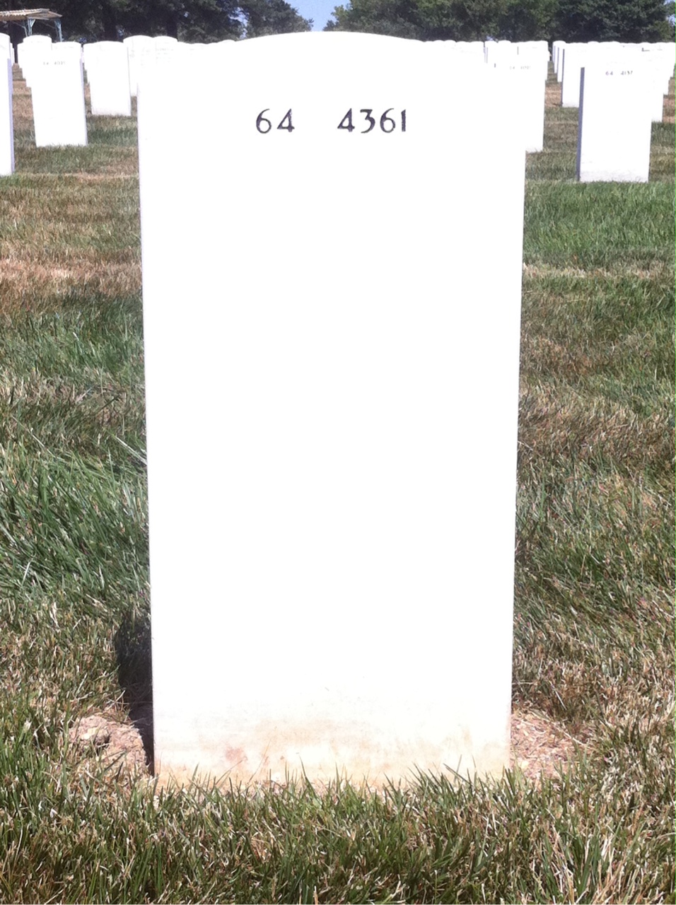 Back of headstone — Kenneth Heller