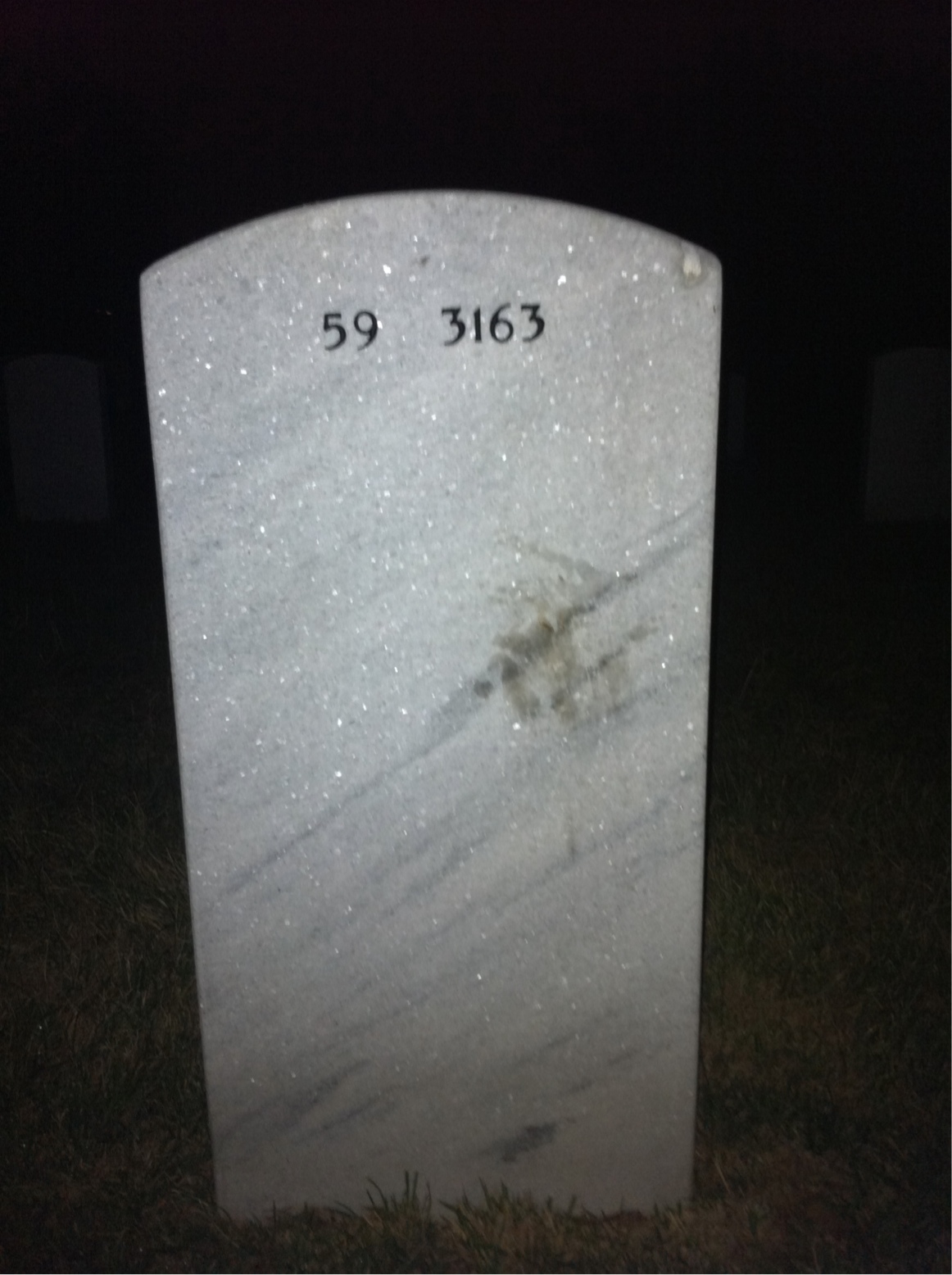 Back of headstone — Thomas Rauwald
