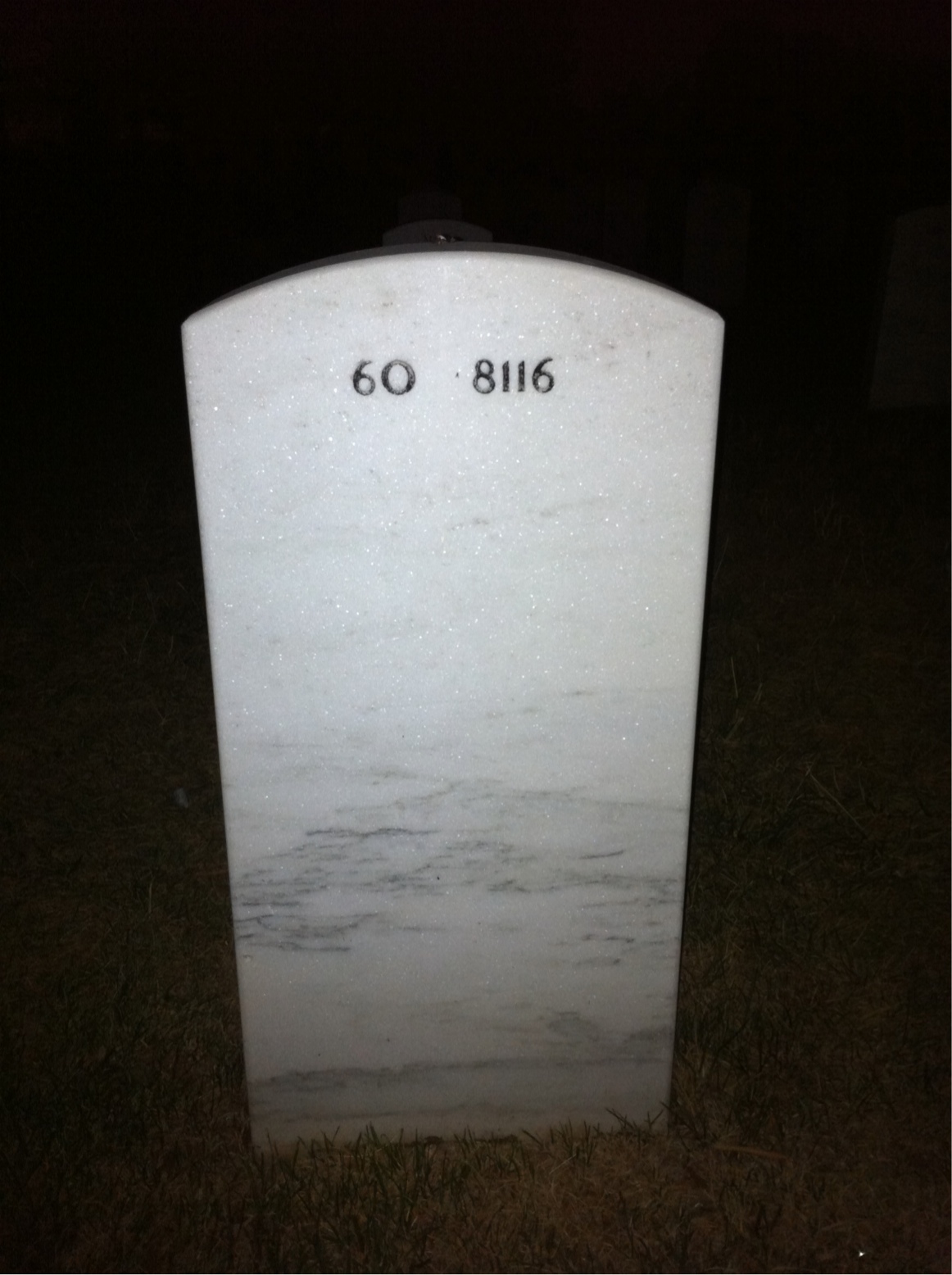 Back of headstone — Christopher Hoskins