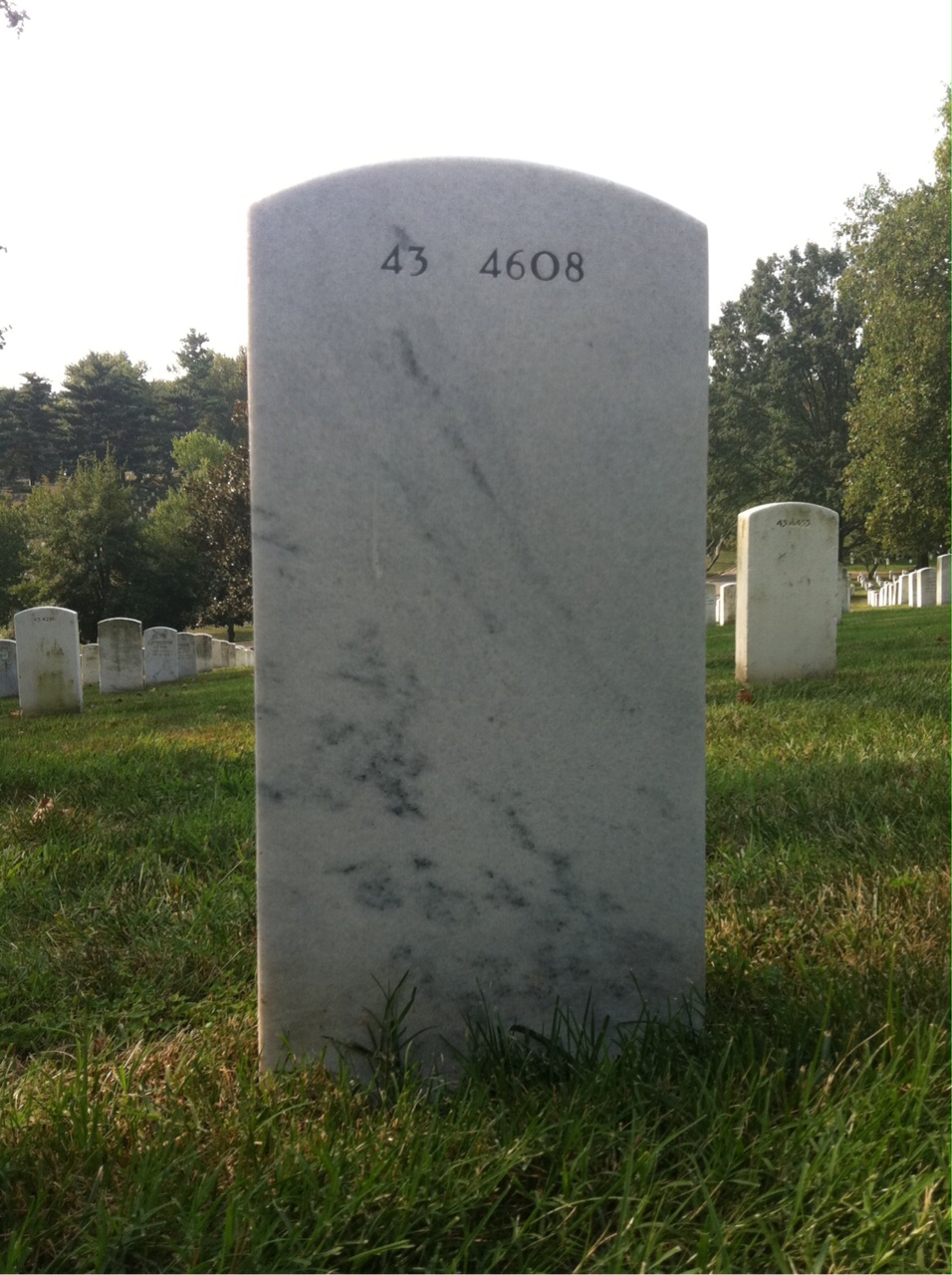 Back of headstone — Richard Allen