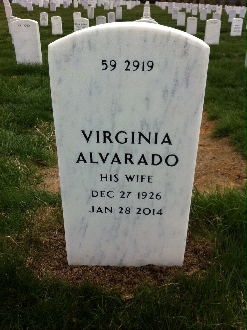 Back of headstone — Joseph Angelilli