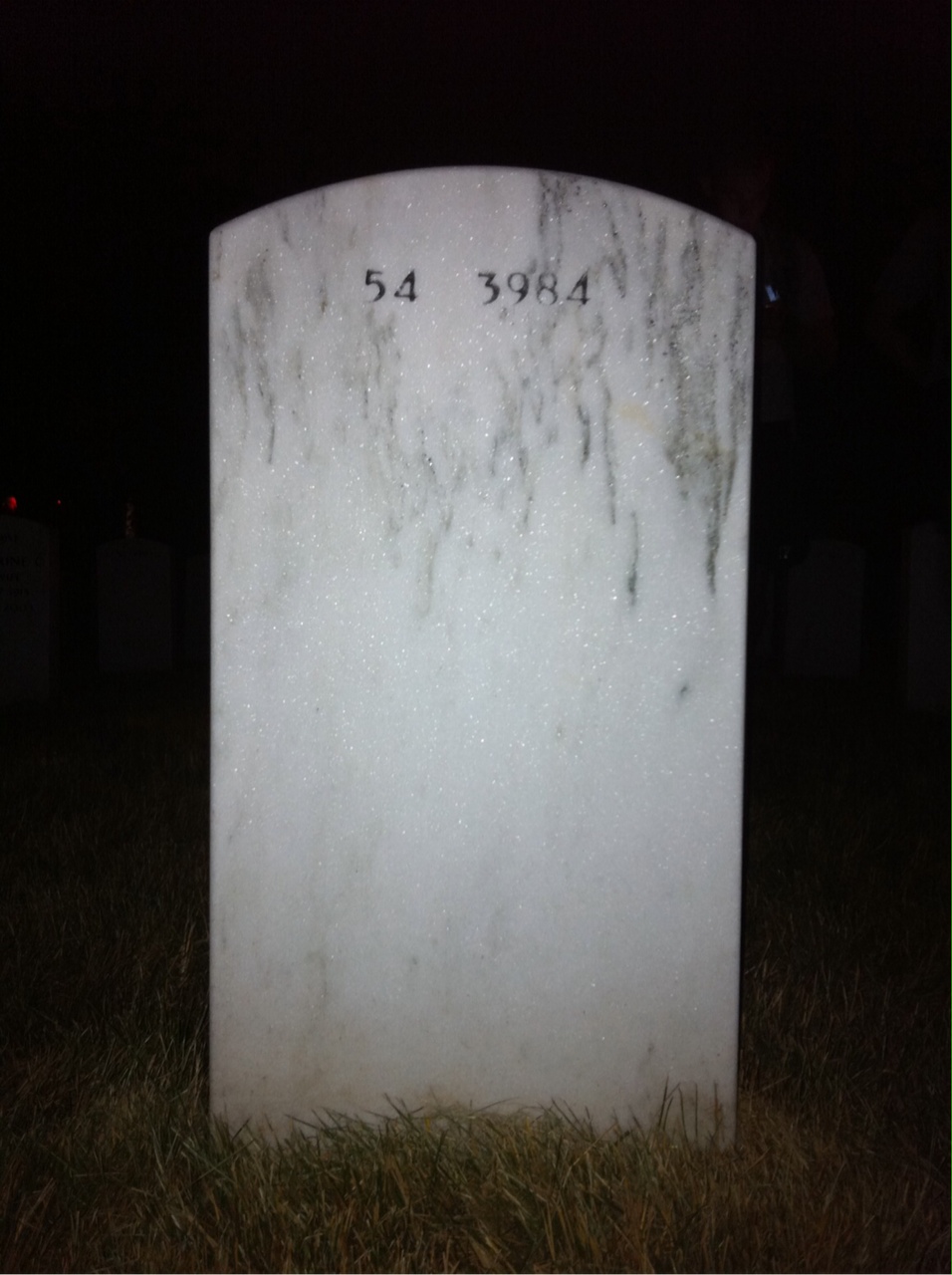 Back of headstone — Frank Kelly