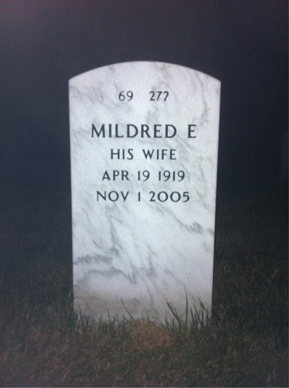 Back of headstone — Clarence Till