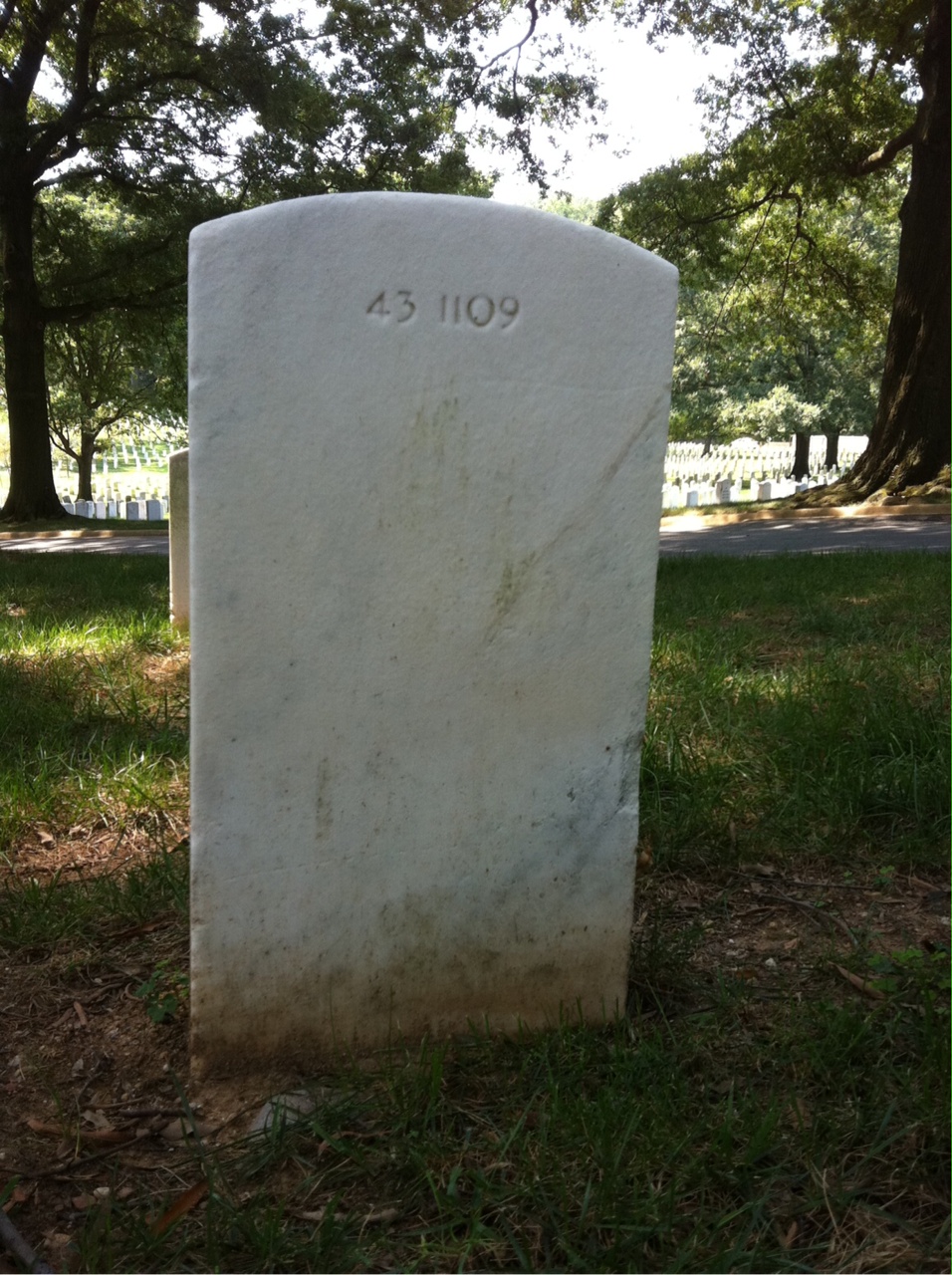 Back of headstone — William Roger Craycraft