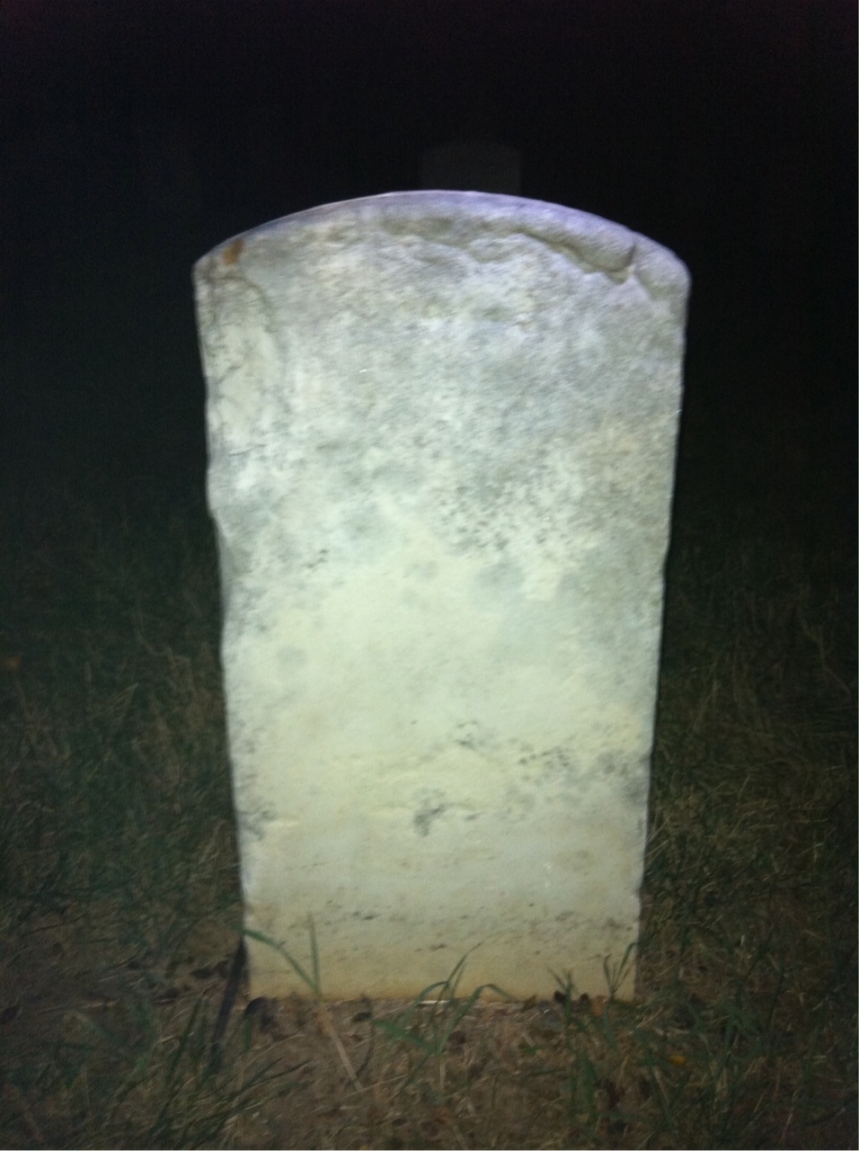 Back of headstone — Charles Atkinson
