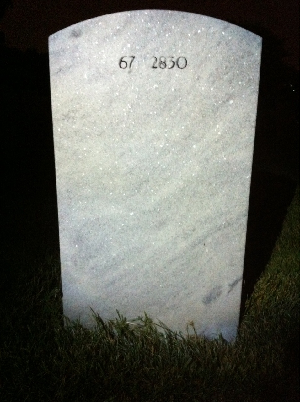 Back of headstone — Craig Davis