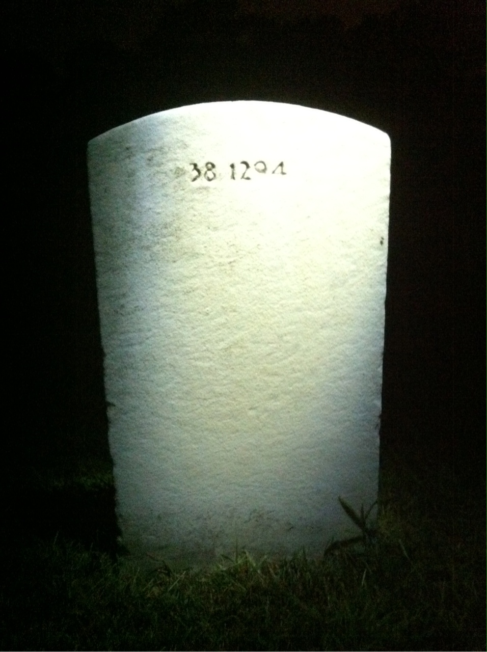Back of headstone — Ralph Mosher