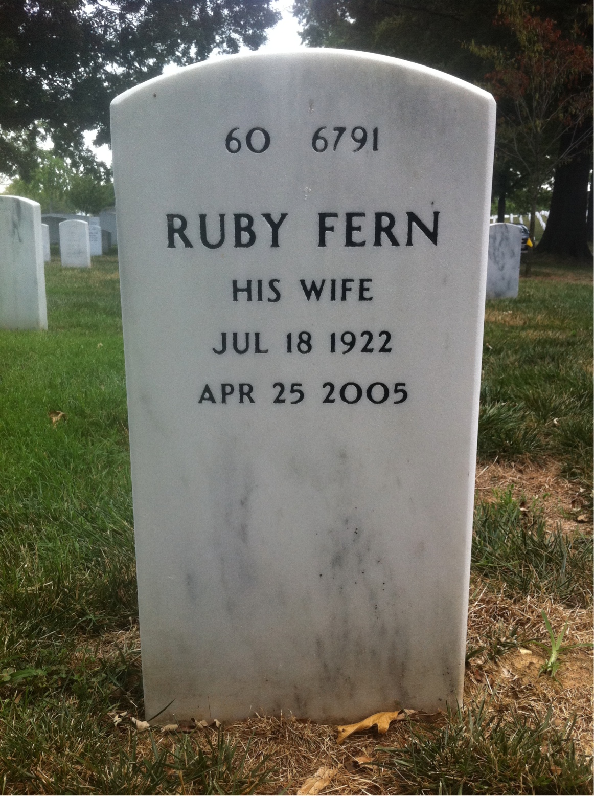 Back of headstone — Paul Davidson