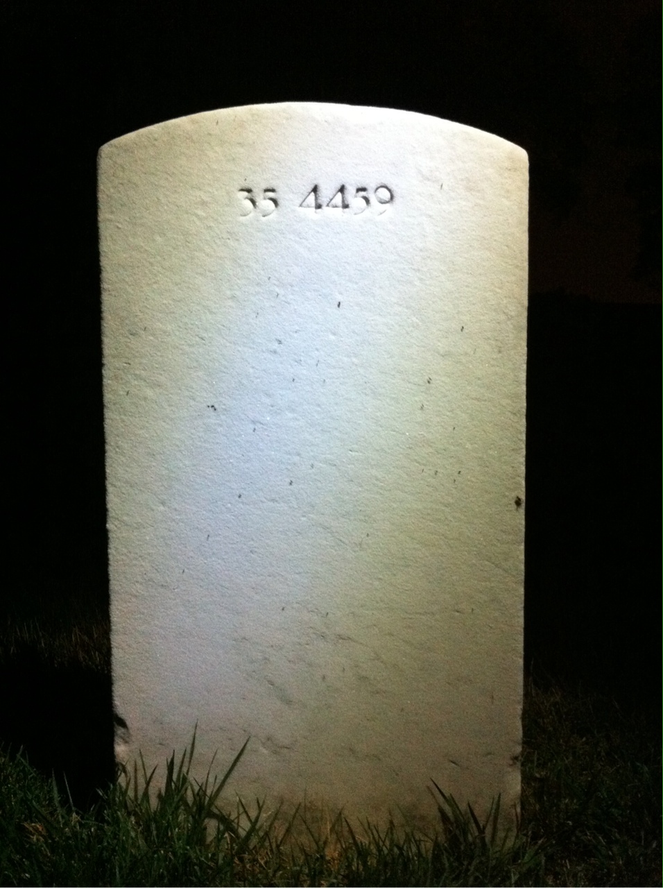 Back of headstone — Harold Bentley