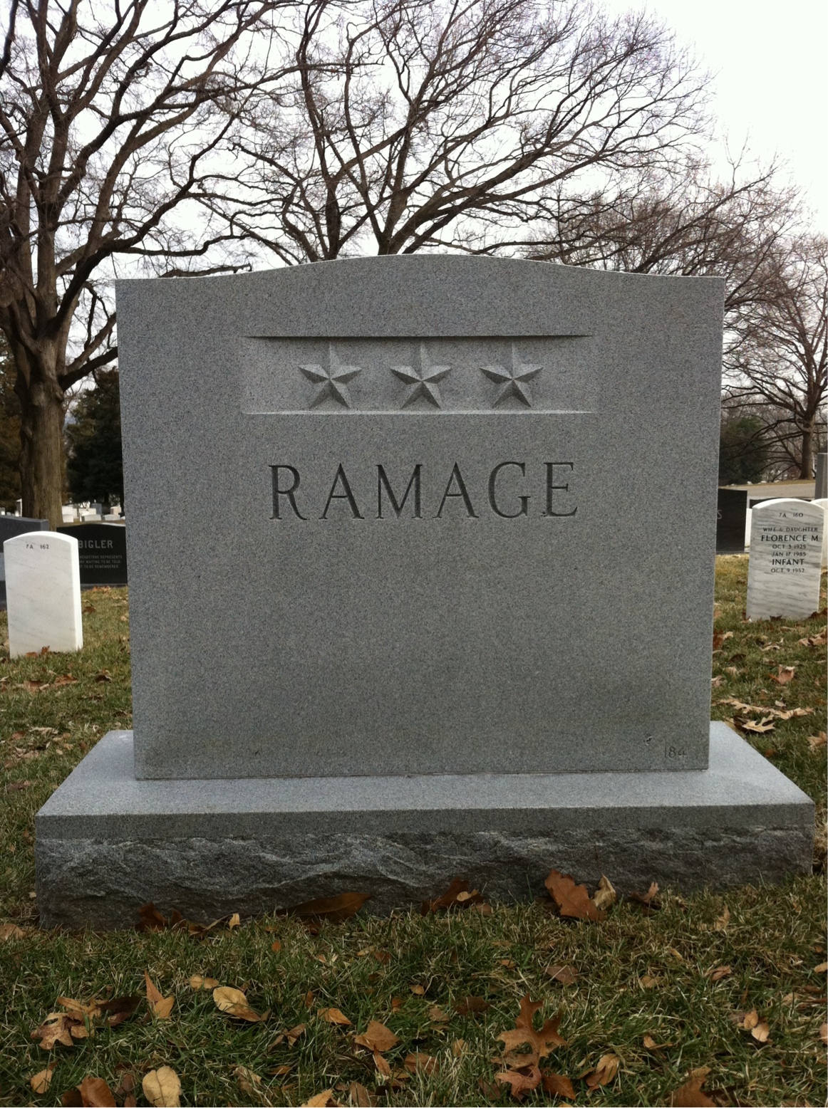 Headstone of Lawson P. Ramage