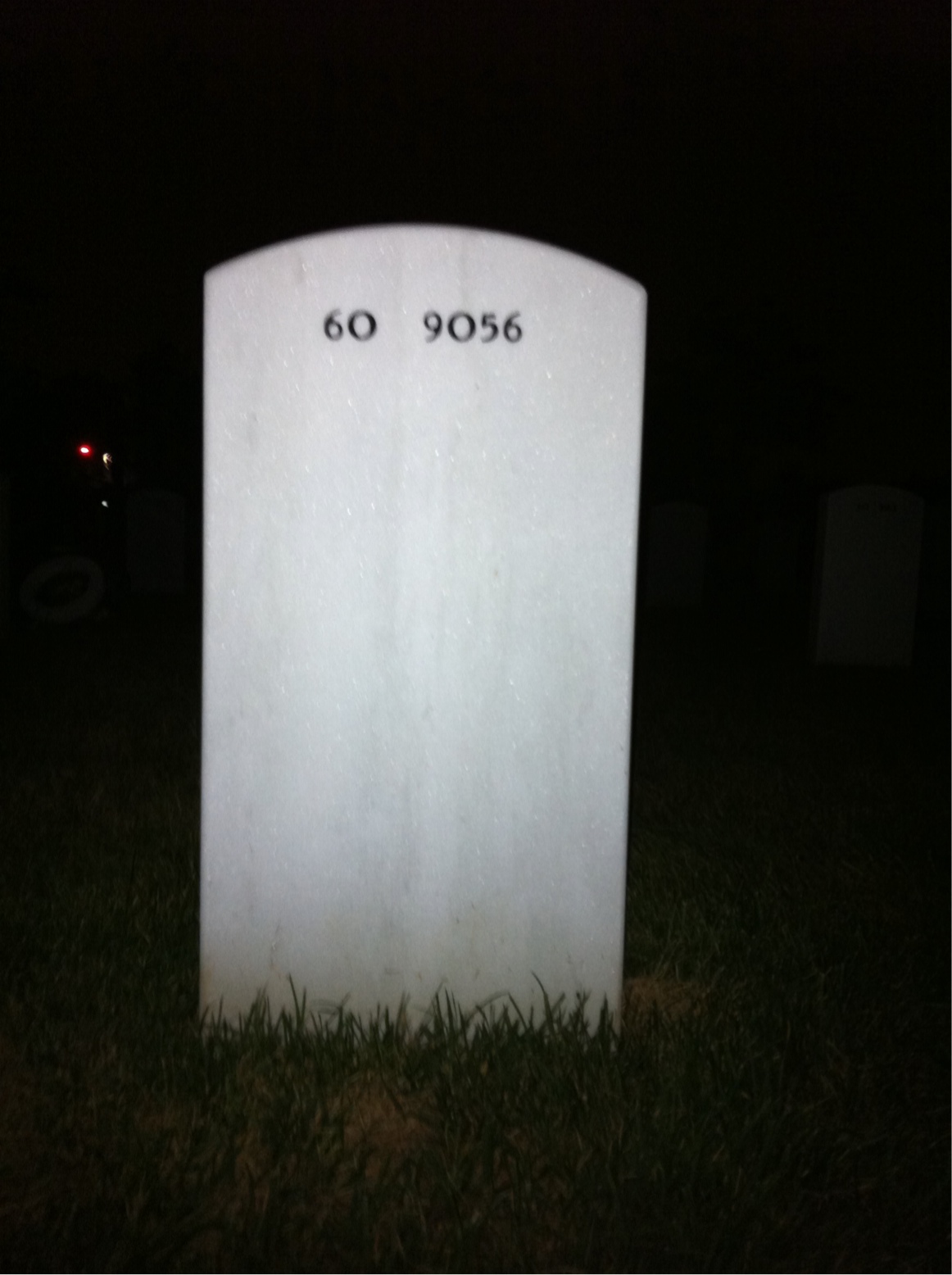 Back of headstone — Jacob Turbett