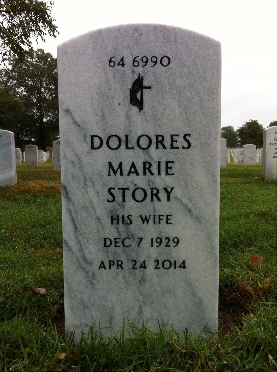 Back of headstone — John Kaufmann