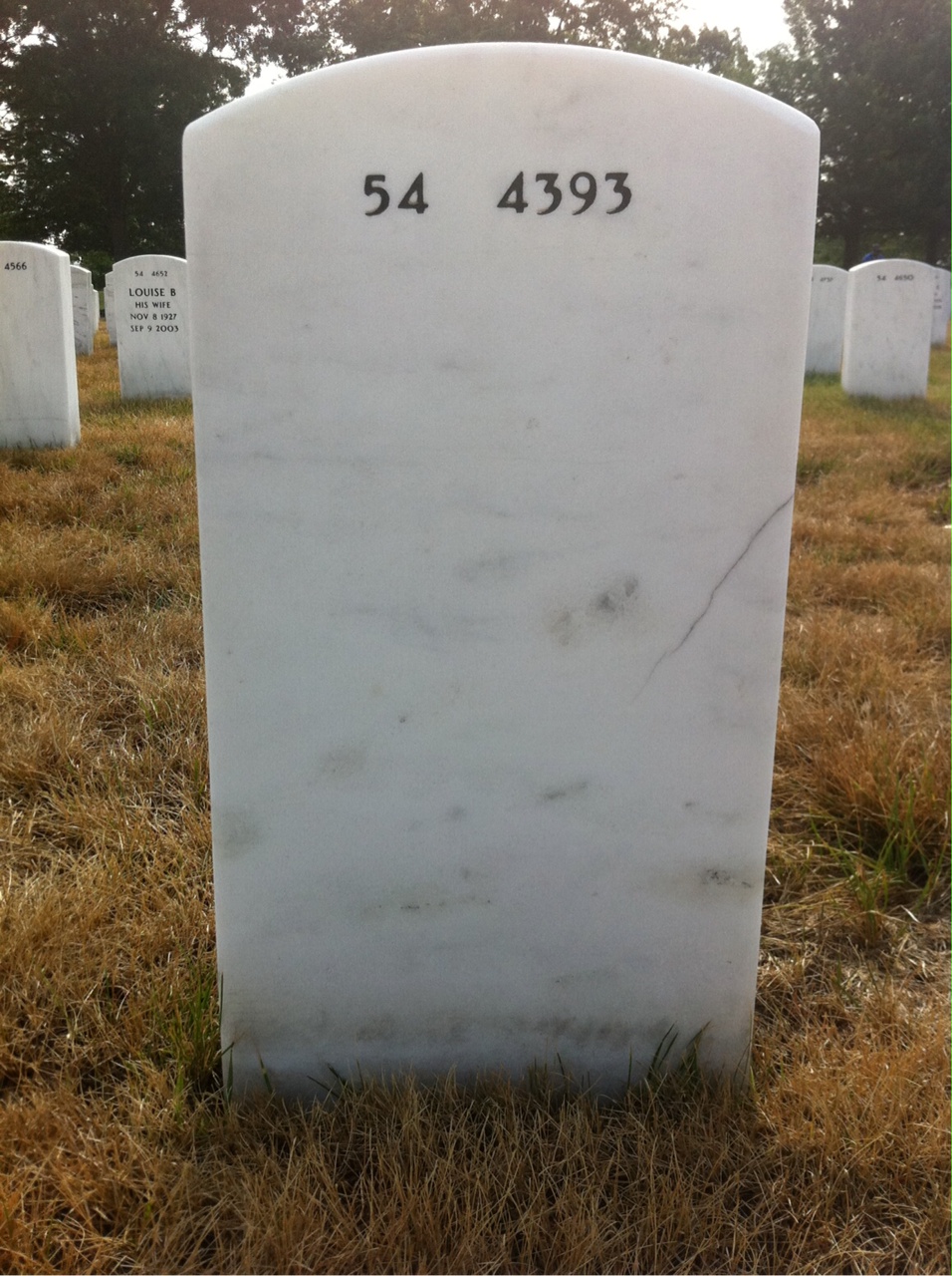 Back of headstone — Wylie Culbertson