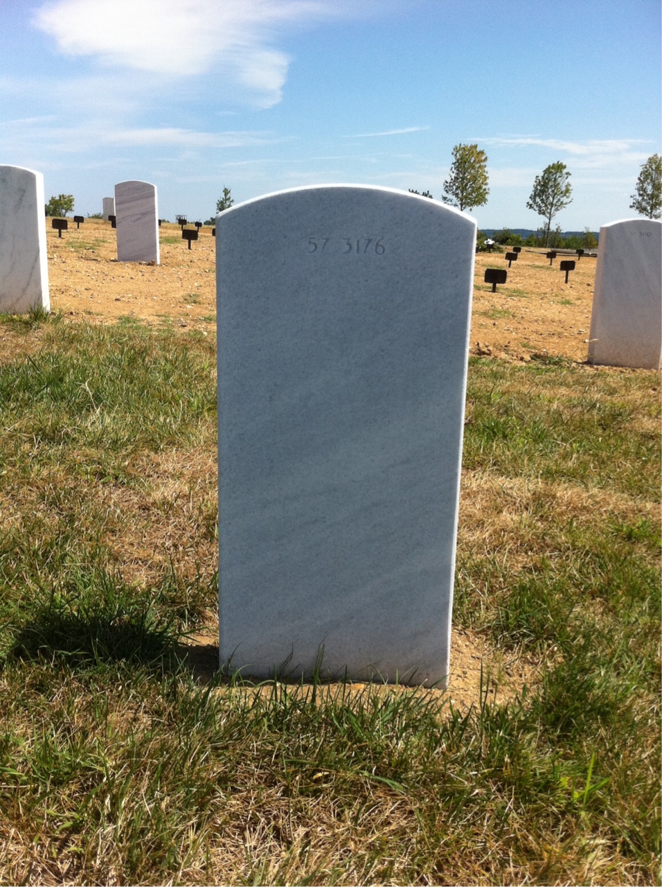 Back of headstone — Marcus Muckenfuss