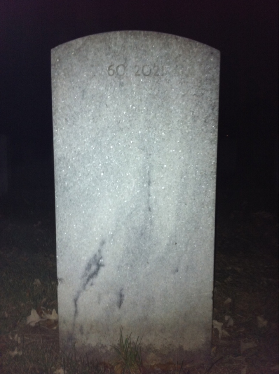 Back of headstone — Claudie Bandy