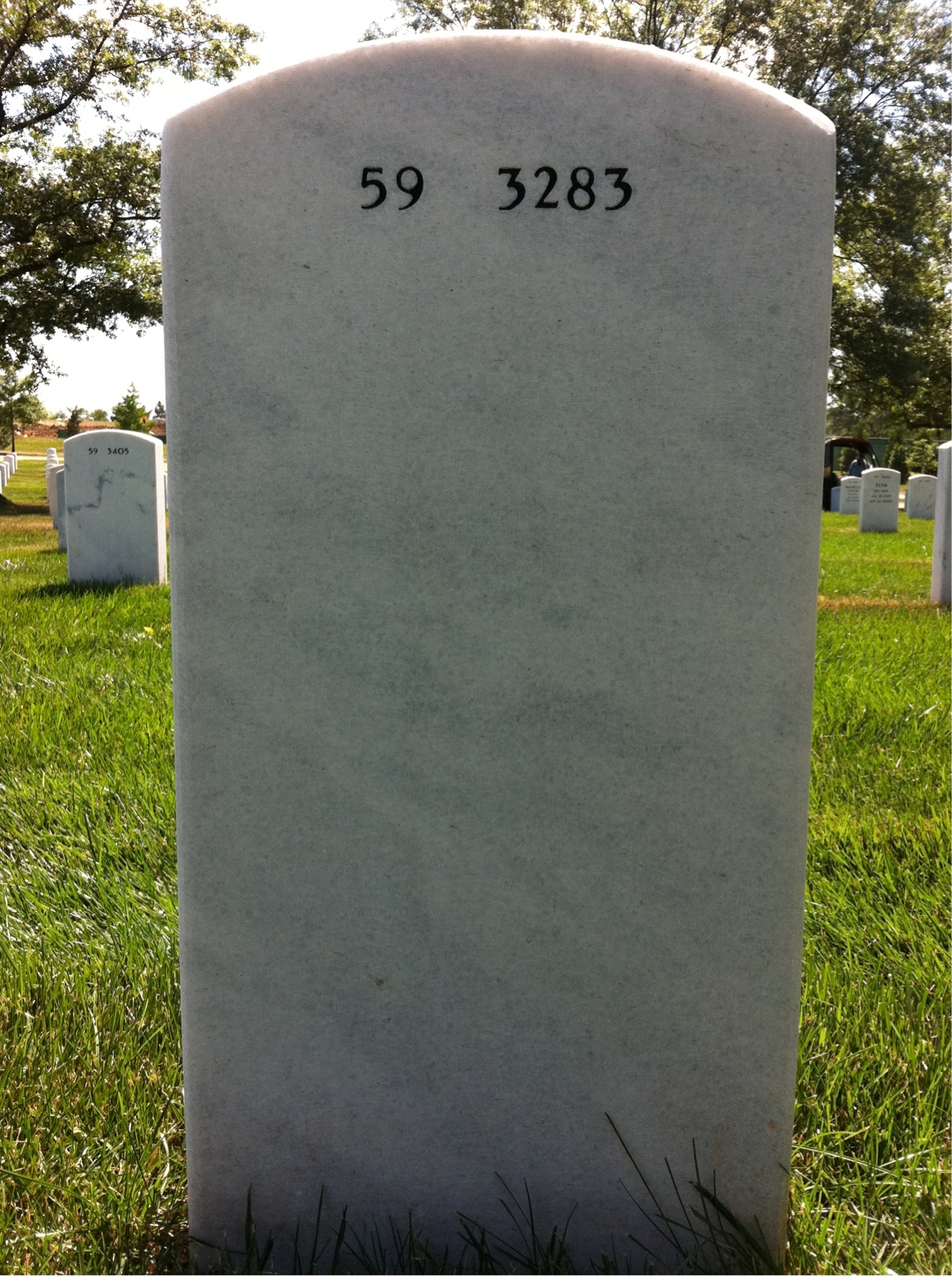 Back of headstone — William Schiller
