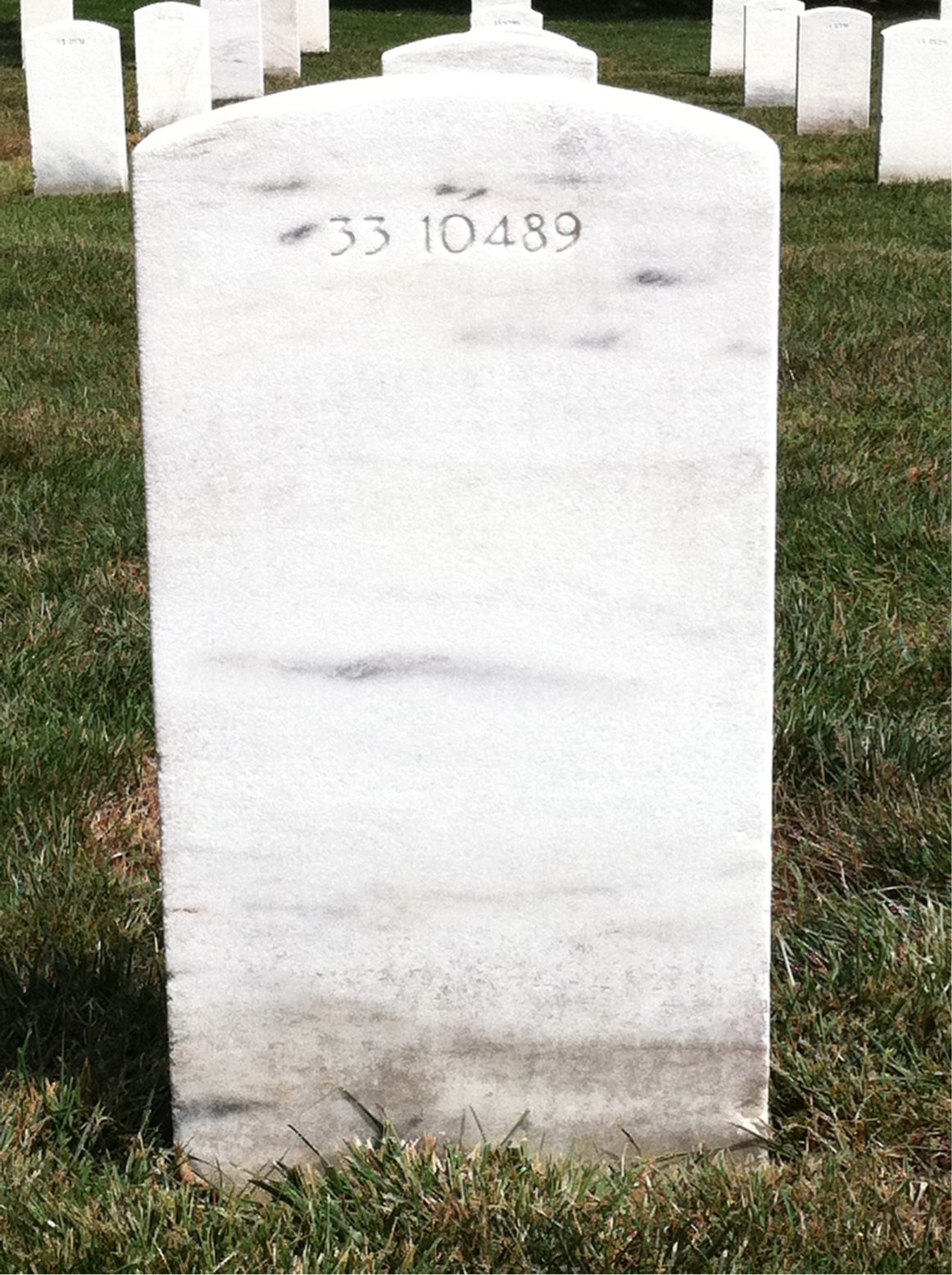 Back of headstone — Edward Murphy