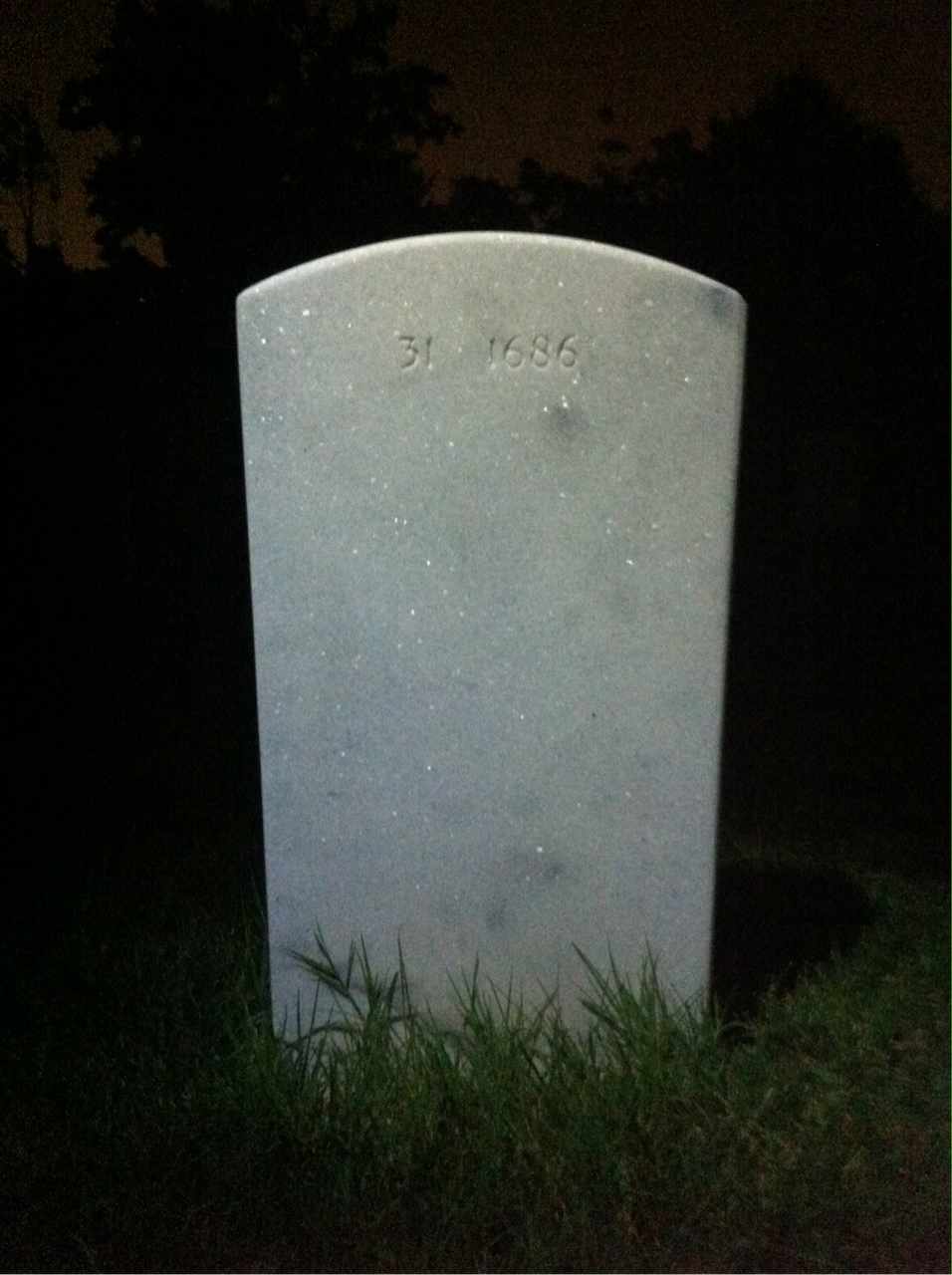 Back of headstone — Robert Beckwith