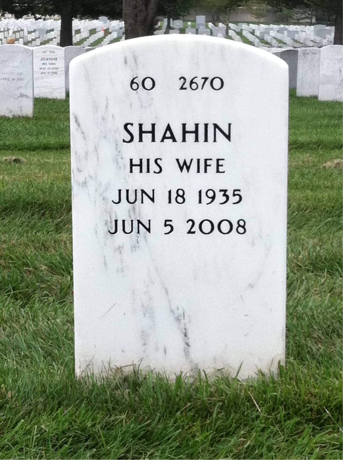 Back of headstone — Richard Mckenna