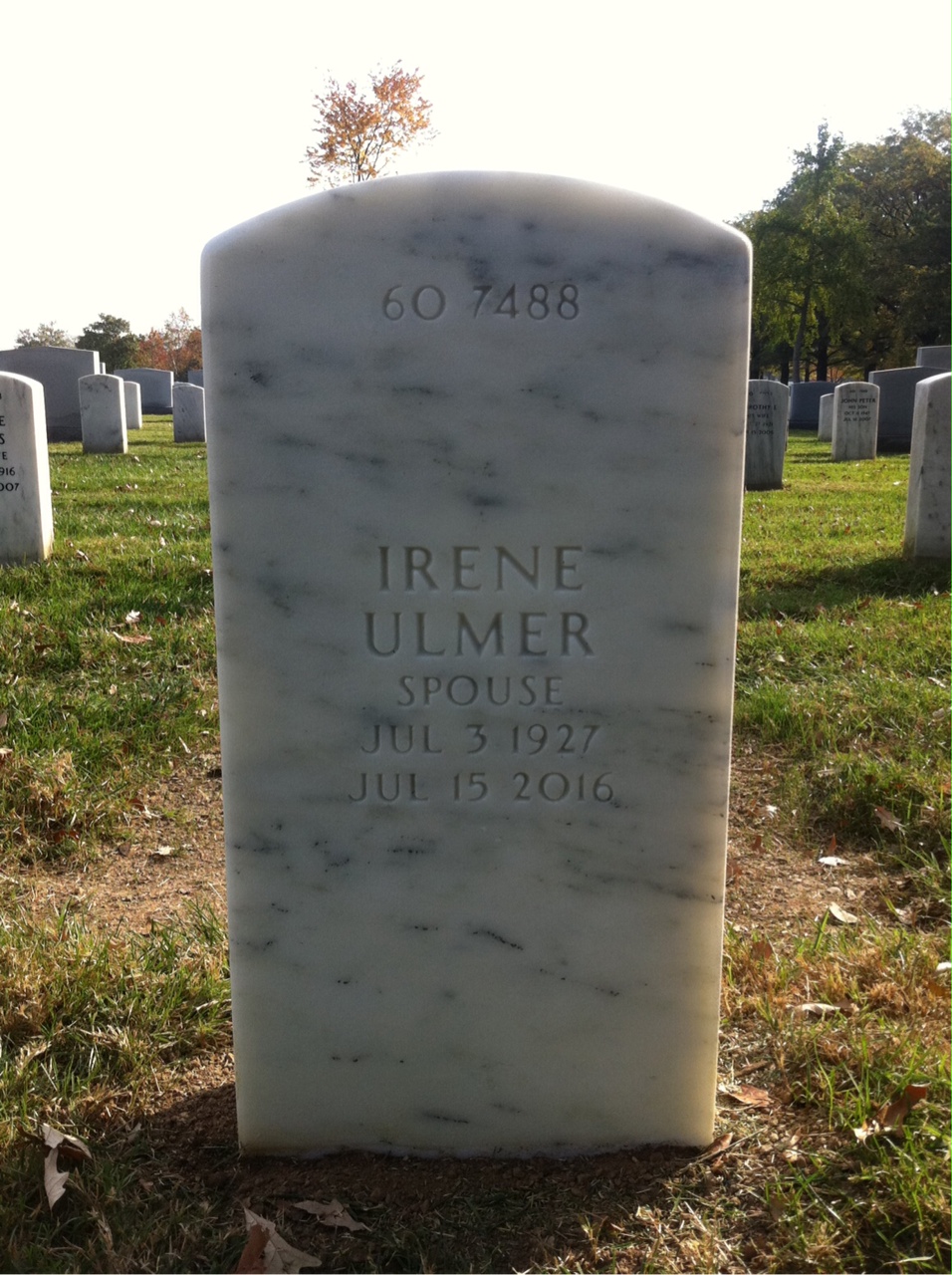 Back of headstone — George Boublik