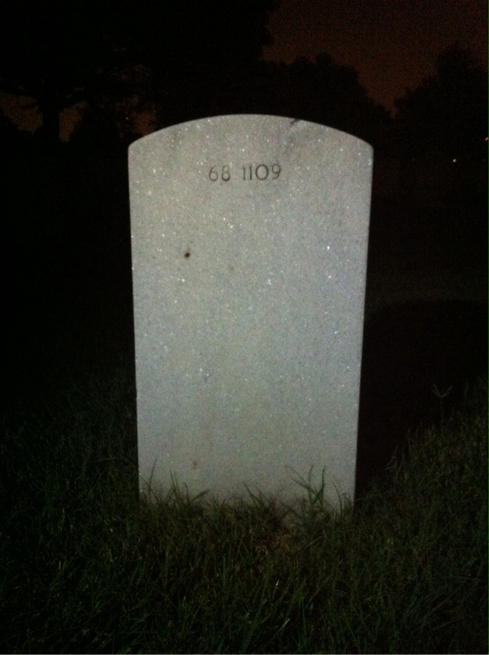 Back of headstone — Melvin Mills