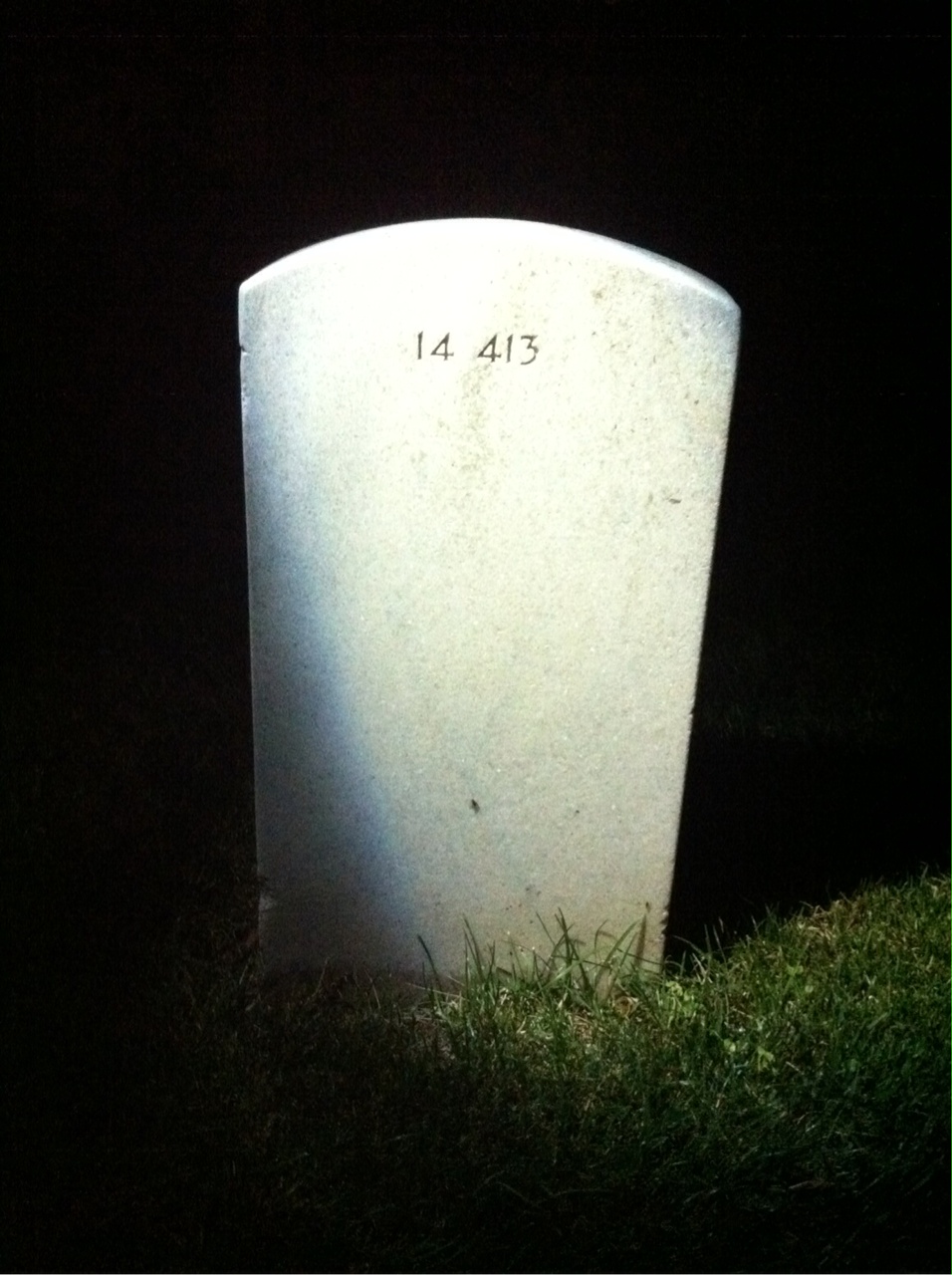 Back of headstone — Alice Armstrong