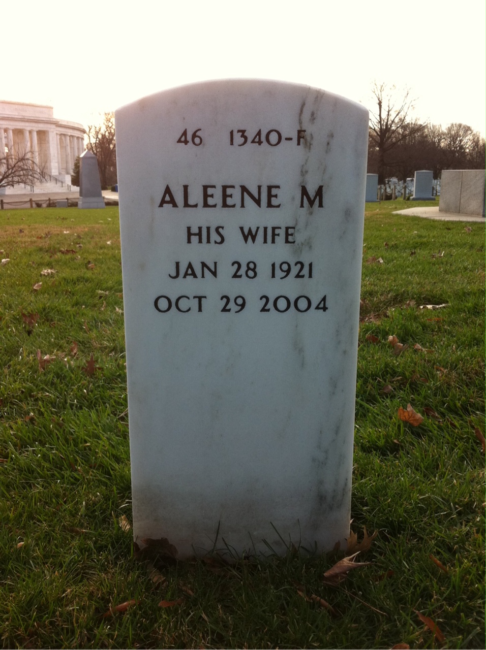 Back of headstone — James Wilkin