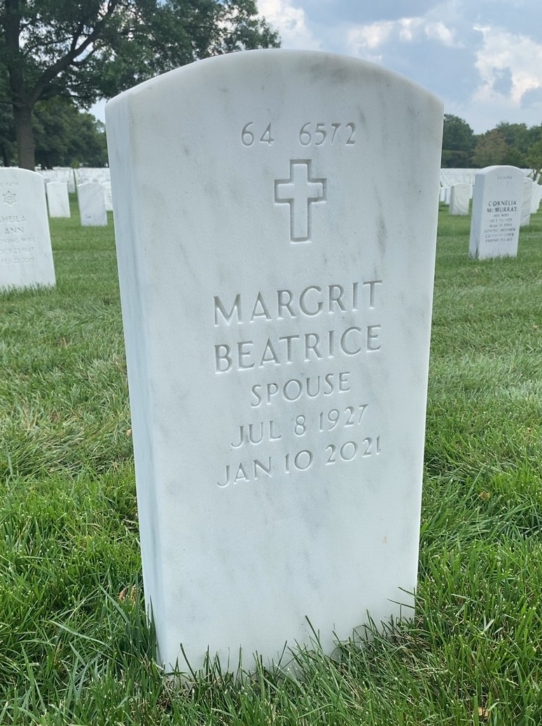 Back of headstone — Charles Garrett