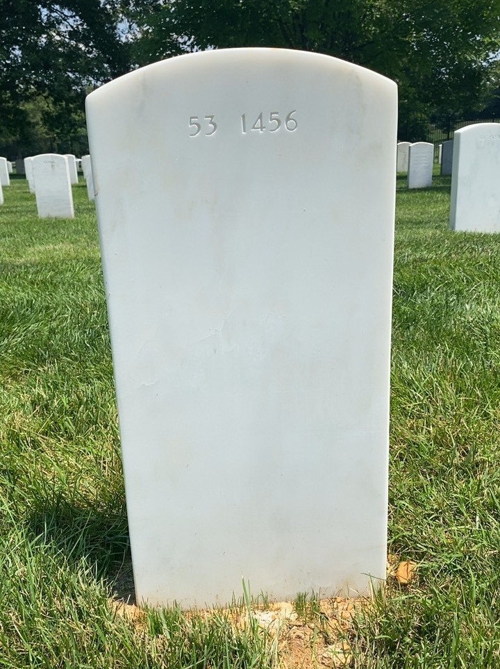 Back of headstone — William David Escue