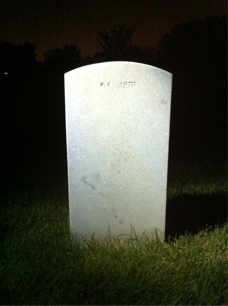 Back of headstone — Brian Moss
