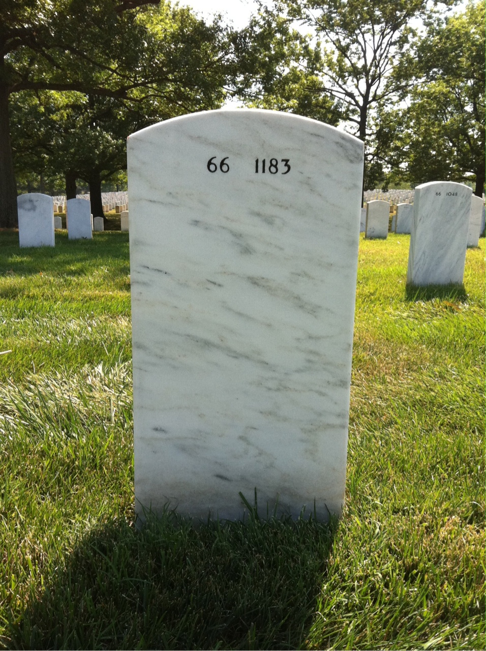 Back of headstone — Garry Tausinger