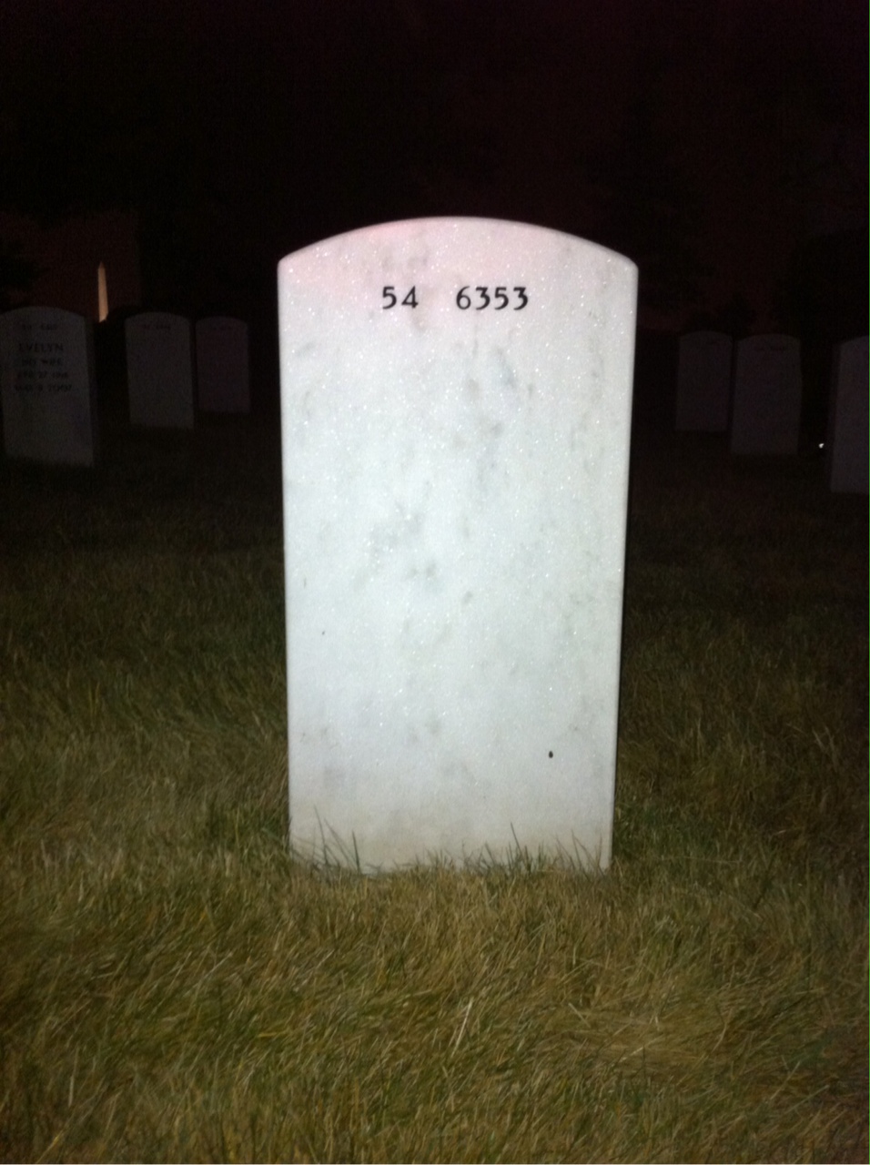 Back of headstone — George Sentgerath