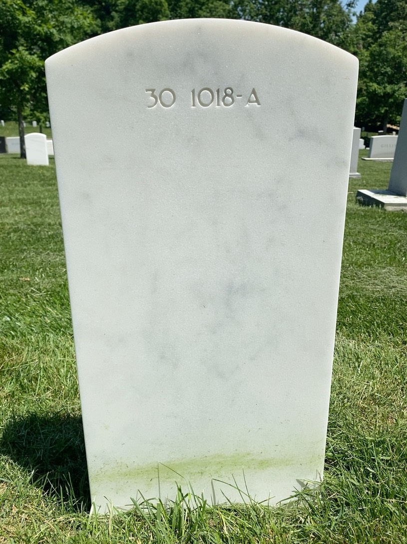 Back of headstone — Maris Mccrabb