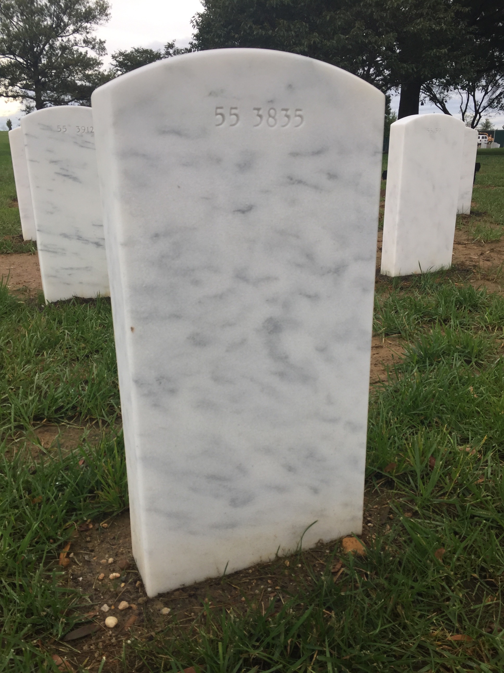 Back of headstone — Tommy Gene Pearson