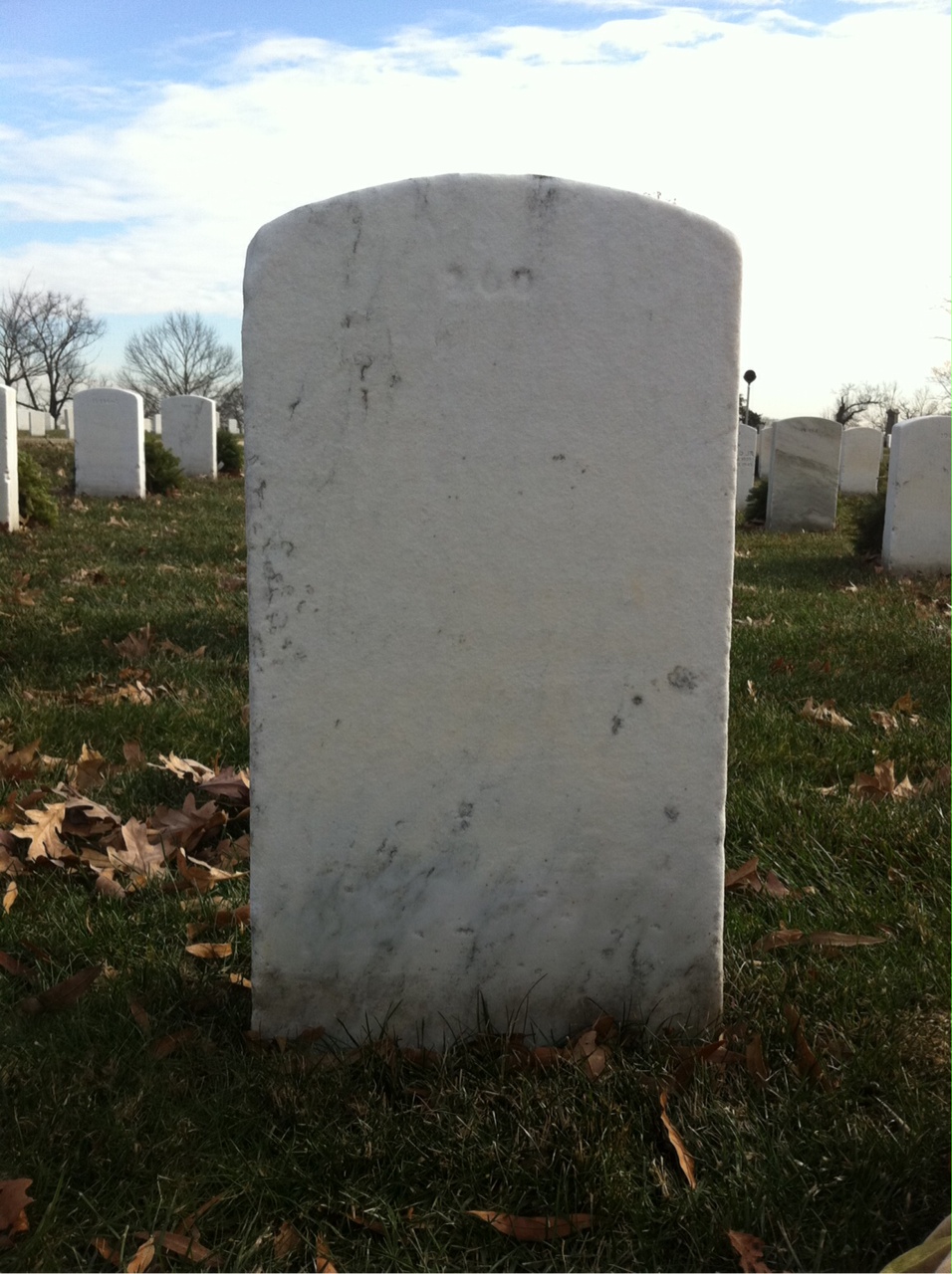 Back of headstone — Leona Mcintyre