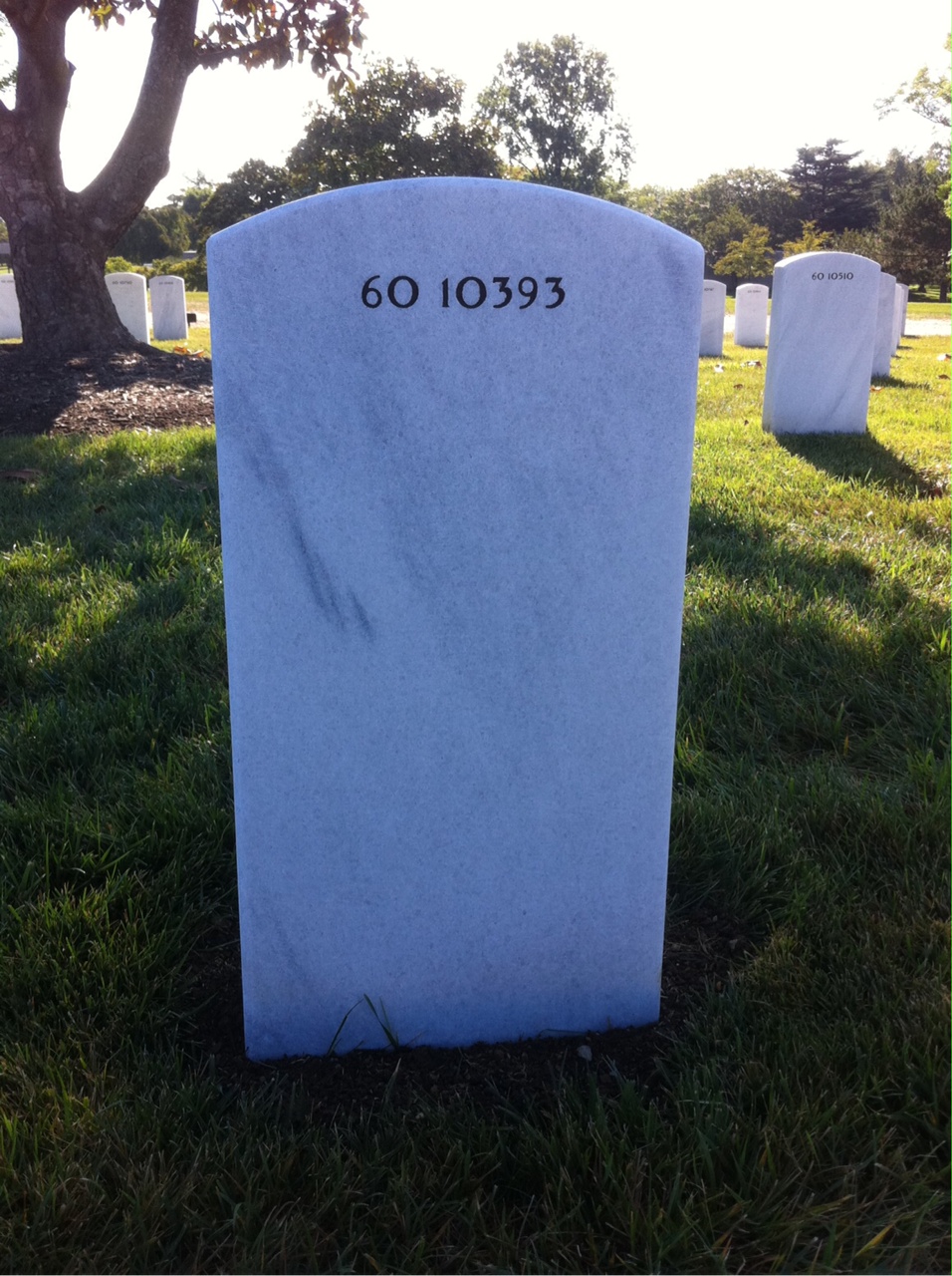 Back of headstone — Wesley Ross Williams