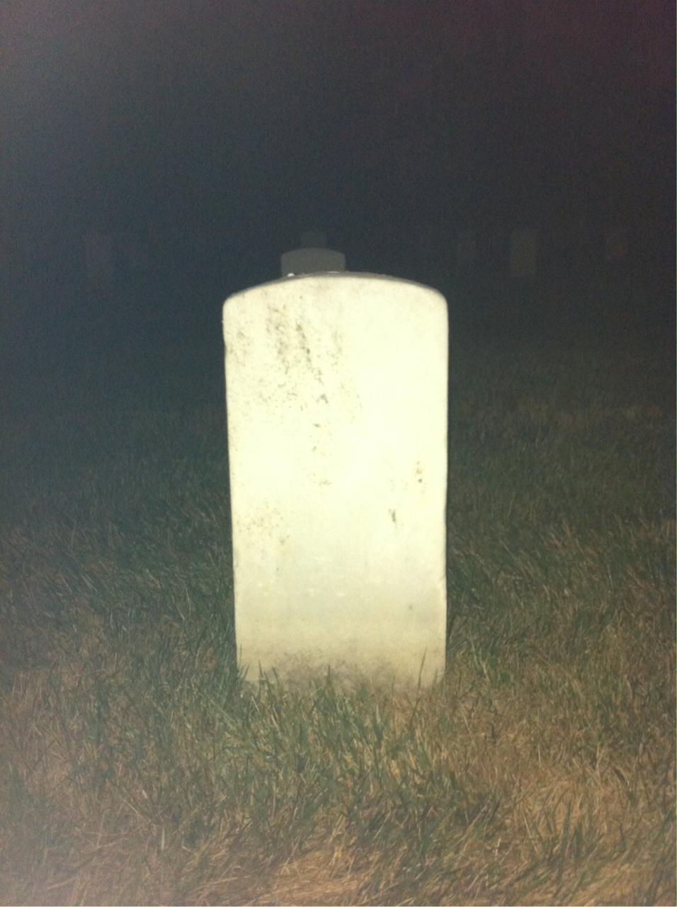 Back of headstone — Herman Milloy