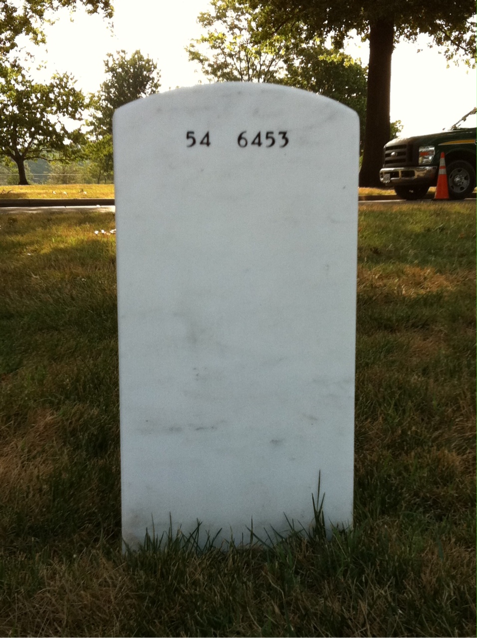 Back of headstone — Elzabad Gjerset