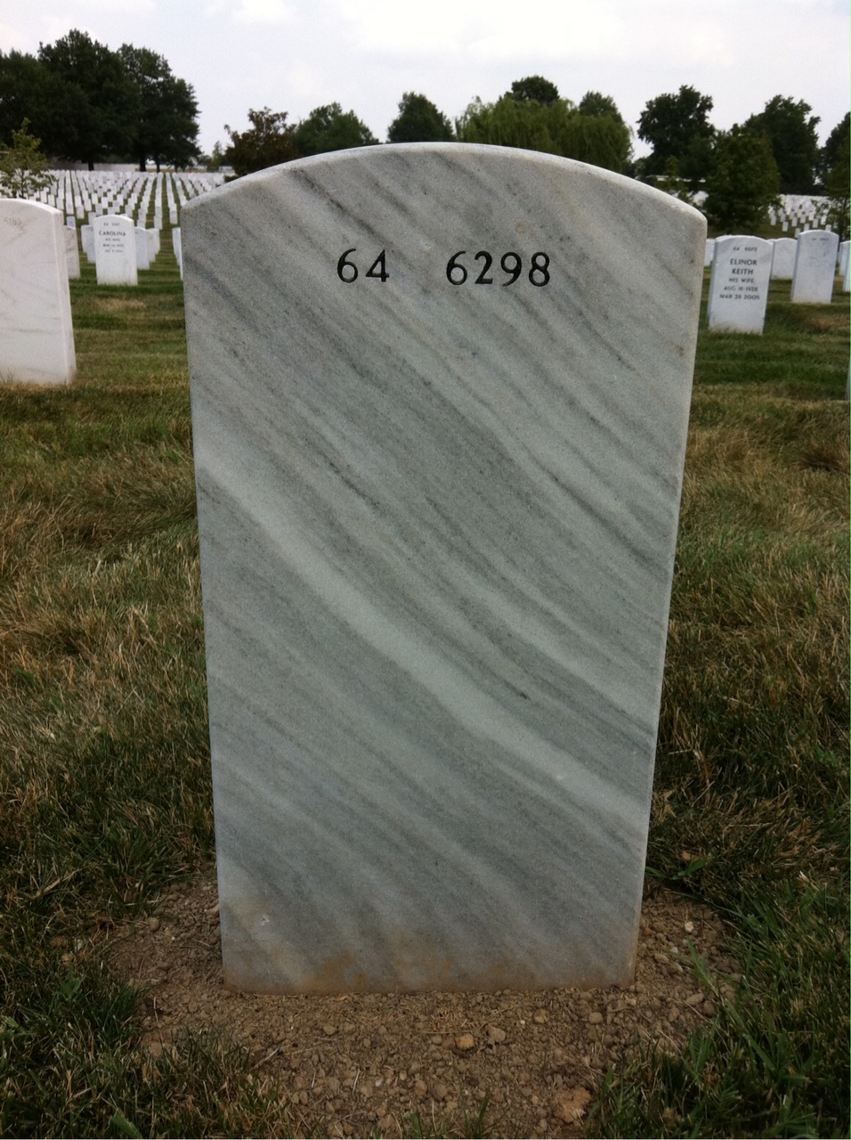 Back of headstone — Edward Apperson
