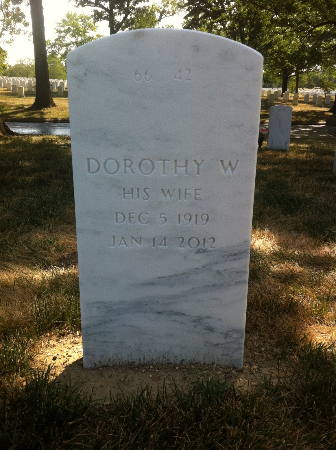 Back of headstone — Frederick Boland